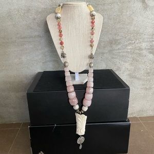 Vintage Rose Quartz Necklace